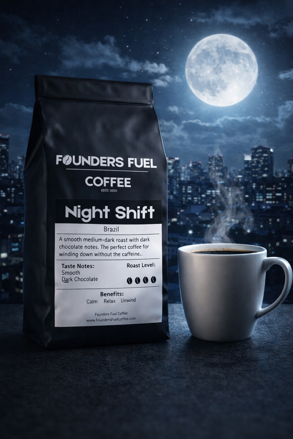 Night Shift (Decaf) → Late Night Focus, No Caffeine