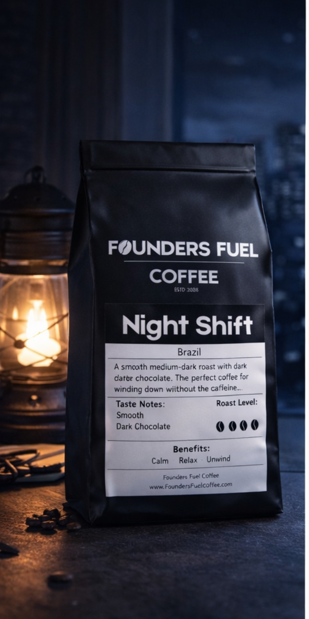Night Shift (Decaf) → Late Night Focus, No Caffeine